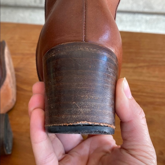 🇦🇷 La Curtiembre Leather Tall Boots with wood heel - Picture 7 of 9